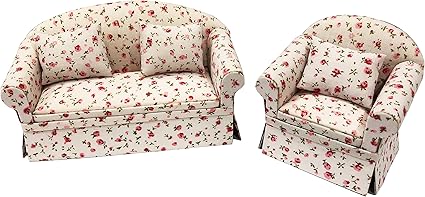 Amazon Com Inusitus Set Of Matching Dollhouse Sofa Armchair