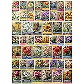 MyPuzzle State Flowers Series: 50 State Flowers Collage, Vol. 3 - Premium 1000 Piece Jigsaw Puzzle for Adults