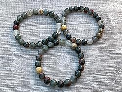Bloodstone Crystal Bead Bracelet 8mm, Wholesale