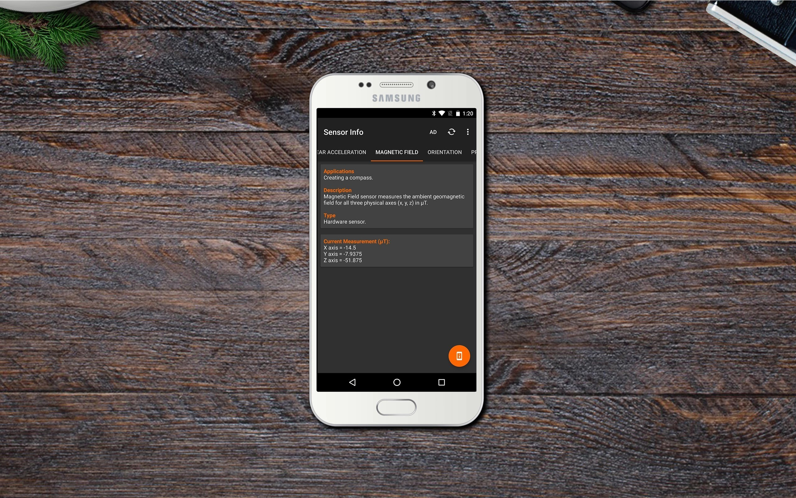 Sensor Info Appstore for Android