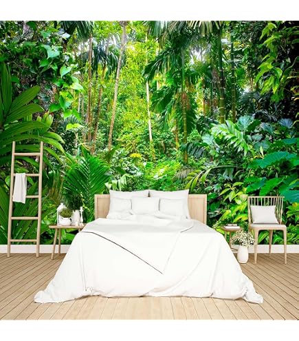 Reyhui Green Wallpaper Banana Leaf Floral Mural | 195
