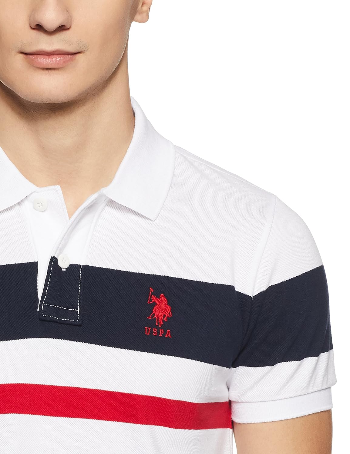 us polo association men's striped regular fit polo