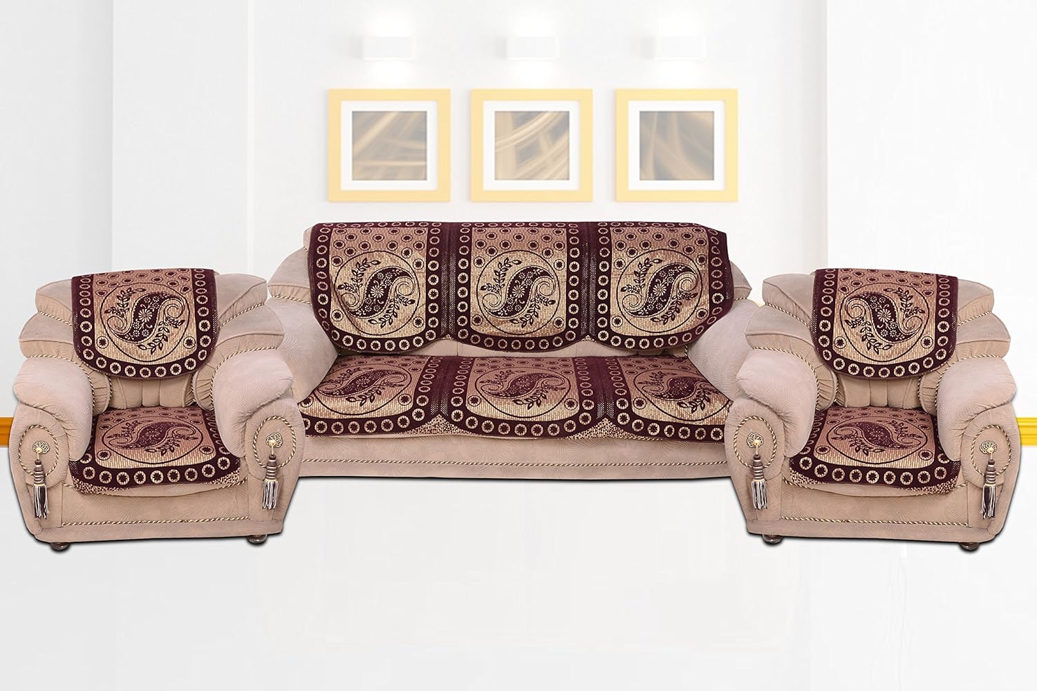 Buy Laying Styletm Cotton Sofa Cover Single Multicolour Online