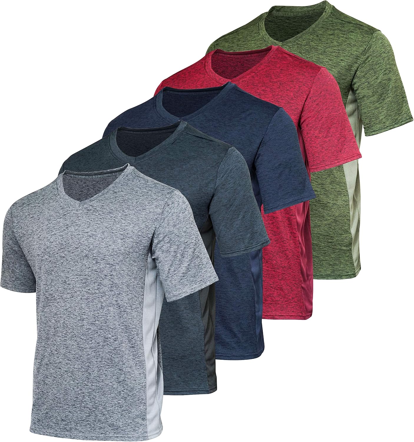 men's athletic fit v neck t shirts