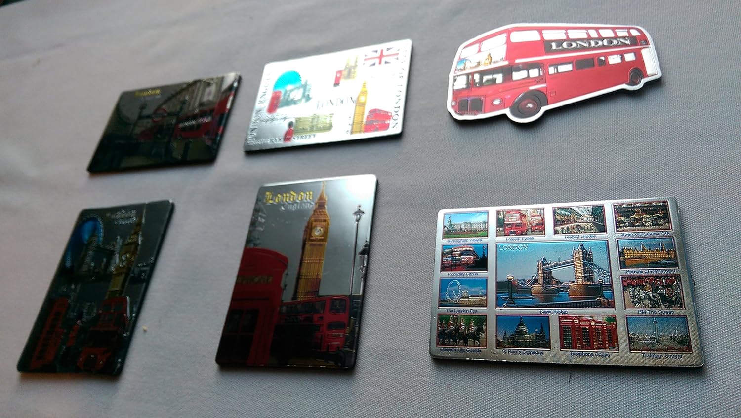 Londres Inglaterra recuerdo Unión Jack imanes, juego de cerámica ...