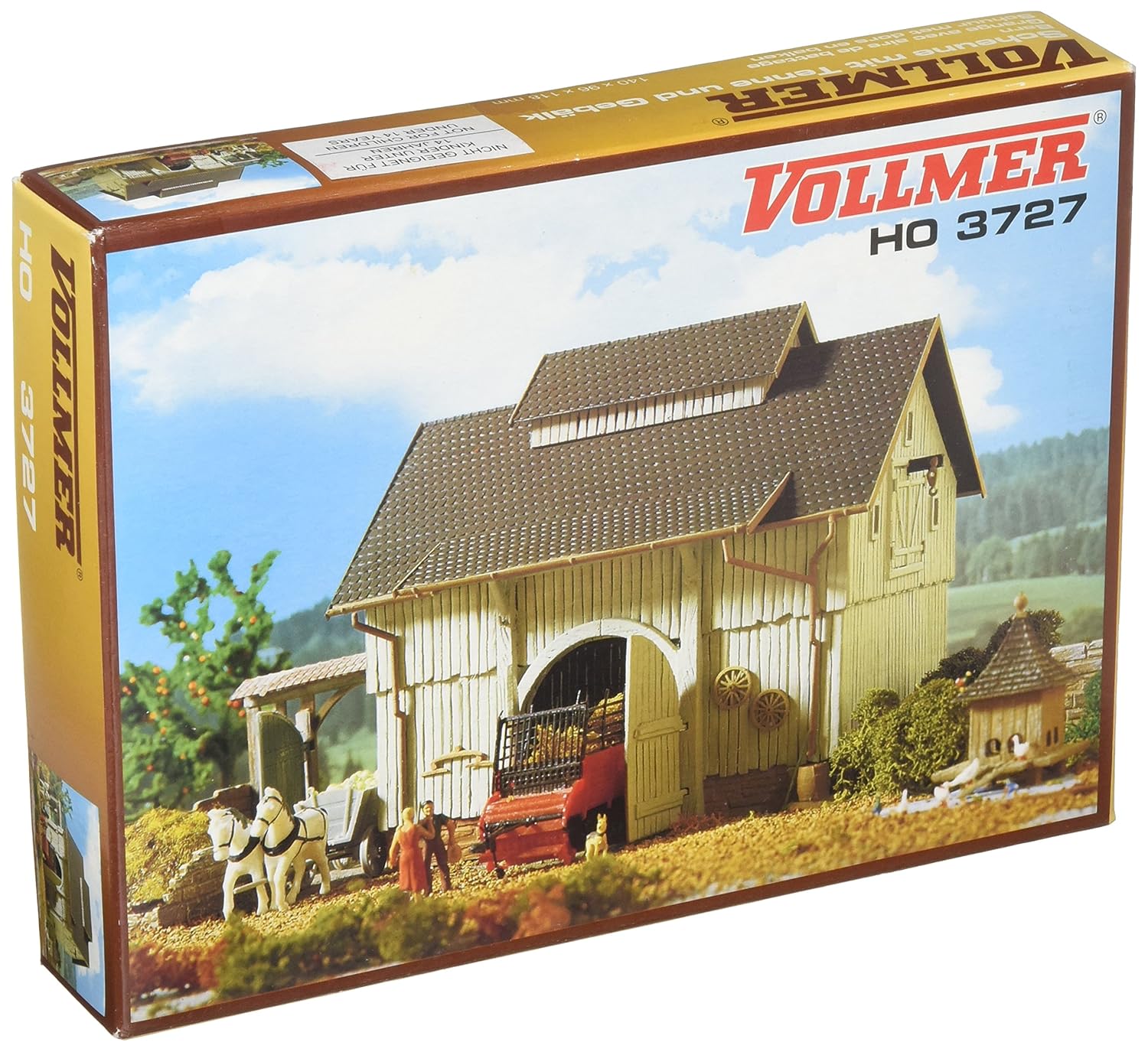 43727 Barn HO Scale Model