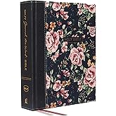 NKJV, Journal the Word Bible, Cloth over Board, Blue Floral, Red Letter, Comfort Print: Reflect, Journal, or Create Art Next to Your Favorite Verses