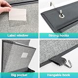 VERONLY Over the Door File Organizer 5 Large Pockets 50.39 Tall view 7