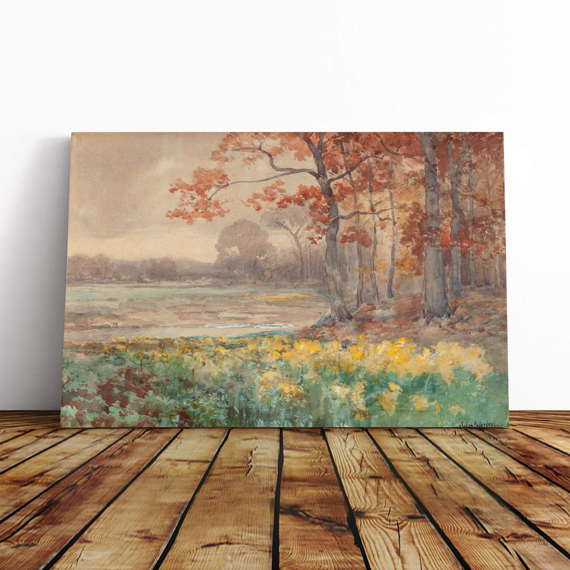 Julian Onderdonk Landscape Canvas Print | Gallery Wrapped 30mm Frame Wall Art | 20x14 inches | Ready to Hang | Modern Landscape Picture | Living Room Bedroom Lounge Office