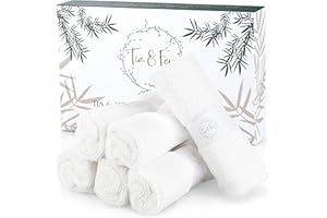 Tia & Fey Face Cloth Soft Wash Cloths for Face Set of 6 Face Towel Gentle on Sensitive Skin Women Makeup Remover Reusable Washcloths 10 x 10 (Grey)