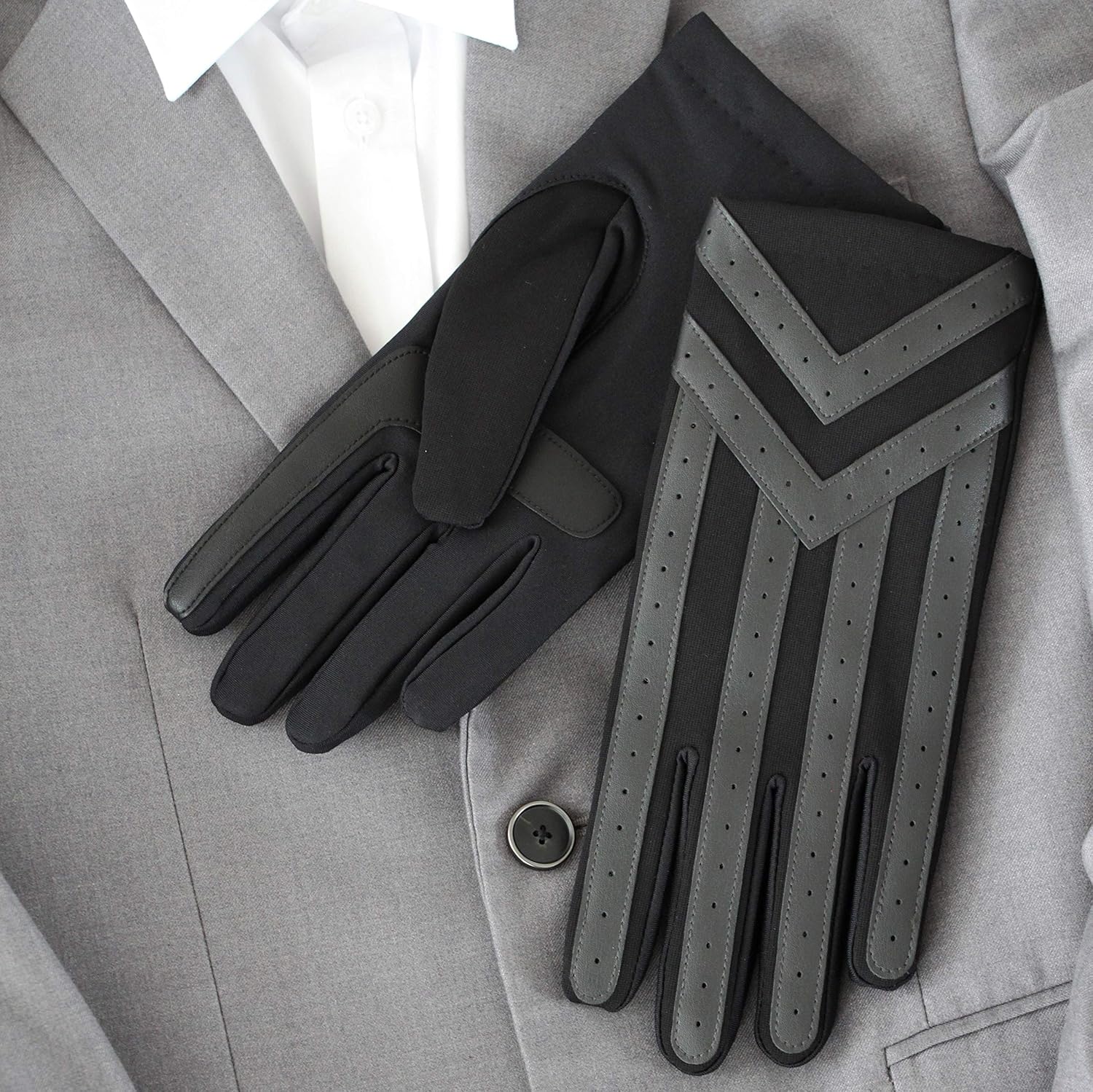 isotoner Men’s Spandex Touchscreen Cold Weather Gloves at  Men’s Clothing store