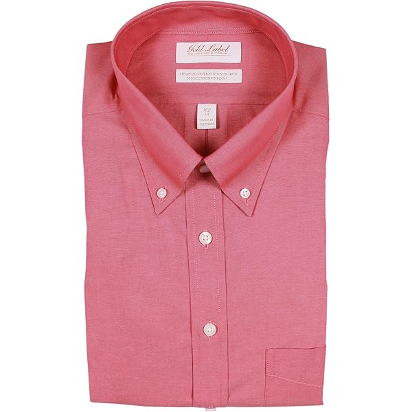 gold label men's dress shirts Amazon.com: Gold Label Men's Slim Fit Non-Iron Short Sleeve Dress Shirt with Point Collar and Pocket (US, Neck, 15, Blue 430) : Clothing, Shoes & Jewelry
