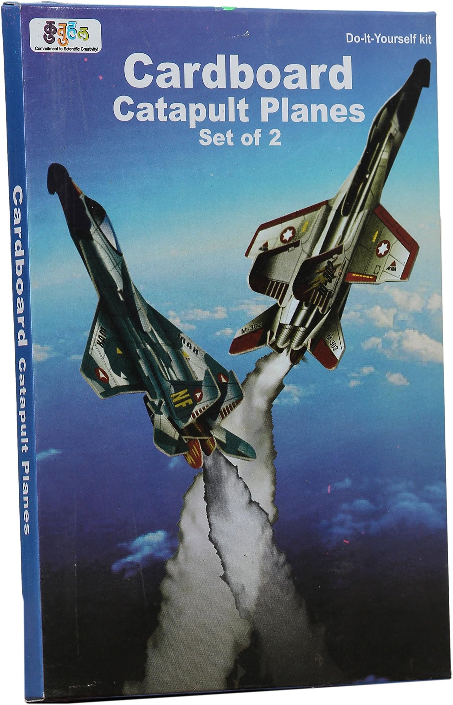 Pack of 10 'Cardboard Catapult Planes (Set of 2)' Kits. Return Gift. Birthday Gift. Do It Yourself.