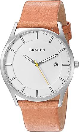 Skagen Reloj analogico para Hombre de Cuarzo con Correa en Piel SKW6282