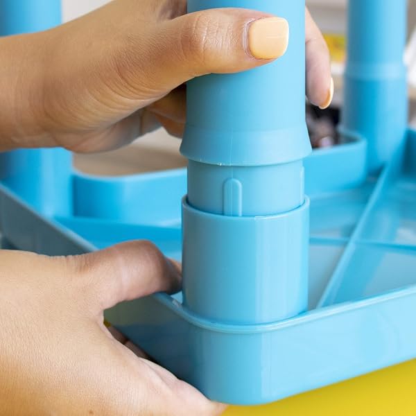 HUMBLE CREW KIDS TABLE AND 4 CHAIR SET, YELLOW TABLE WITH CHAIRS – STURDY TODDLER ACTIVITY TABLE FOR PLAYTIME, ARTS, CRAFTS, READING, AND MORE – 5-PIECE CHILDREN’S FURNITURE FOR DAYCARE PLAYROOM