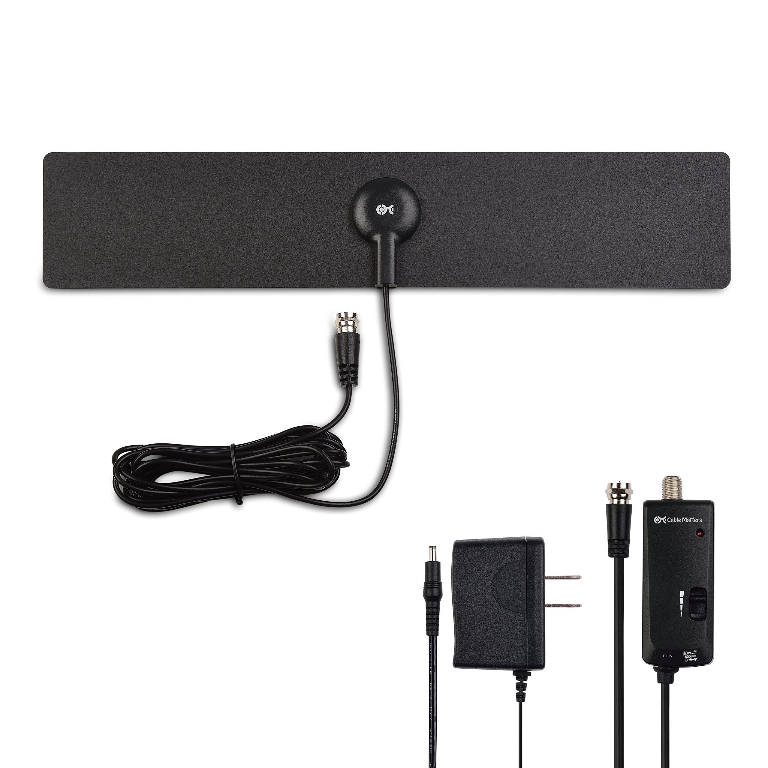 Cable Matters UltraSlim Amplified Indoor HDTV Antenna with Stand 682017351841 eBay