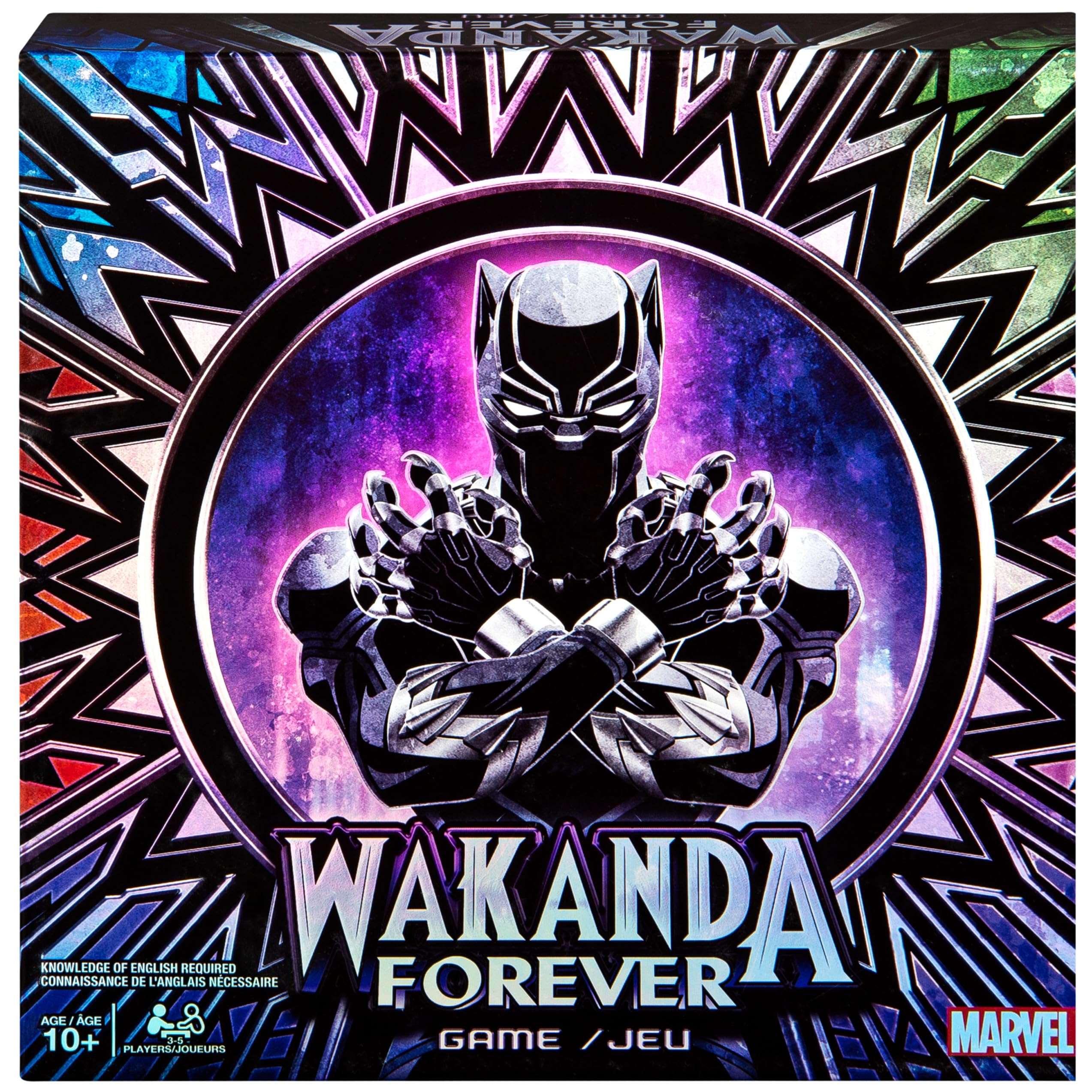 Spin Master Games Marvel Wakanda Forever, Black Panther Dice-Rolling Game for Families, Teens and Adults