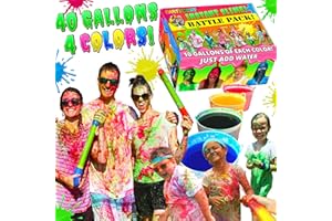 PARTY GOAT Bulk Instant Slime Powder. Mix with Water to Make 40 Gallons. Large Multicolor Kit for Slime Blaster Guns, Color Run or Color War