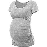 Peauty Women's Maternity Side Ruched Shirts
