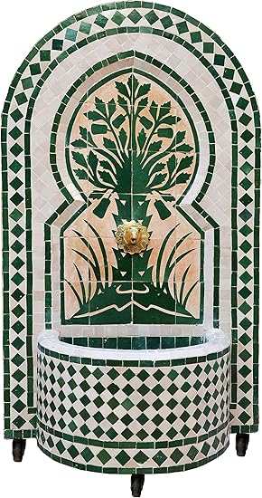 Marokkanischer orientalischer ORIGINAL Mosaik Gartenbrunnen Brunnen