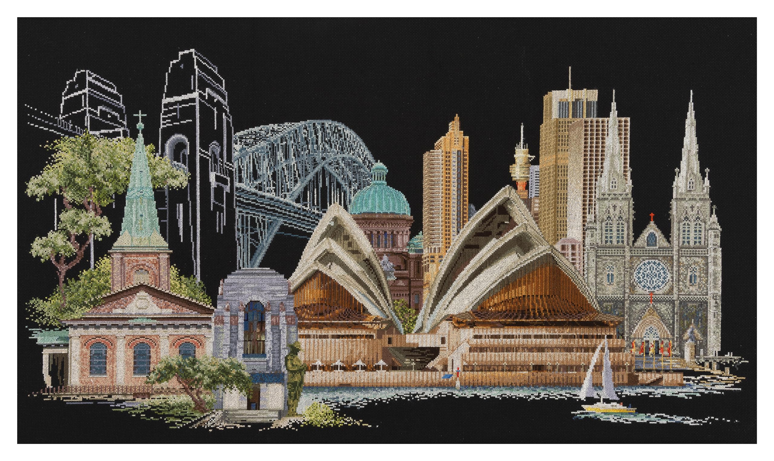 Thea Gouverneur Sydney Cross Stitch Kit, Multi, 19x31