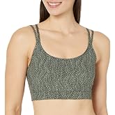 Amazon Essentials Women's Comfy Padded Sports Bra, Active Sculpt Strappy Back, Removable Pads, Moisture Wicking