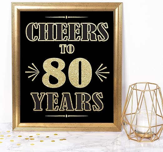 Amazon Com Katie Doodle 80th Birthday Decorations Party Supplies
