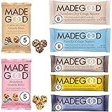 MadeGood Healthy Snacks Variety Pack, 40 Ct - Organic Assortment of Granola Bars, Granola Mini Snack Packs, Crispy Squares; I