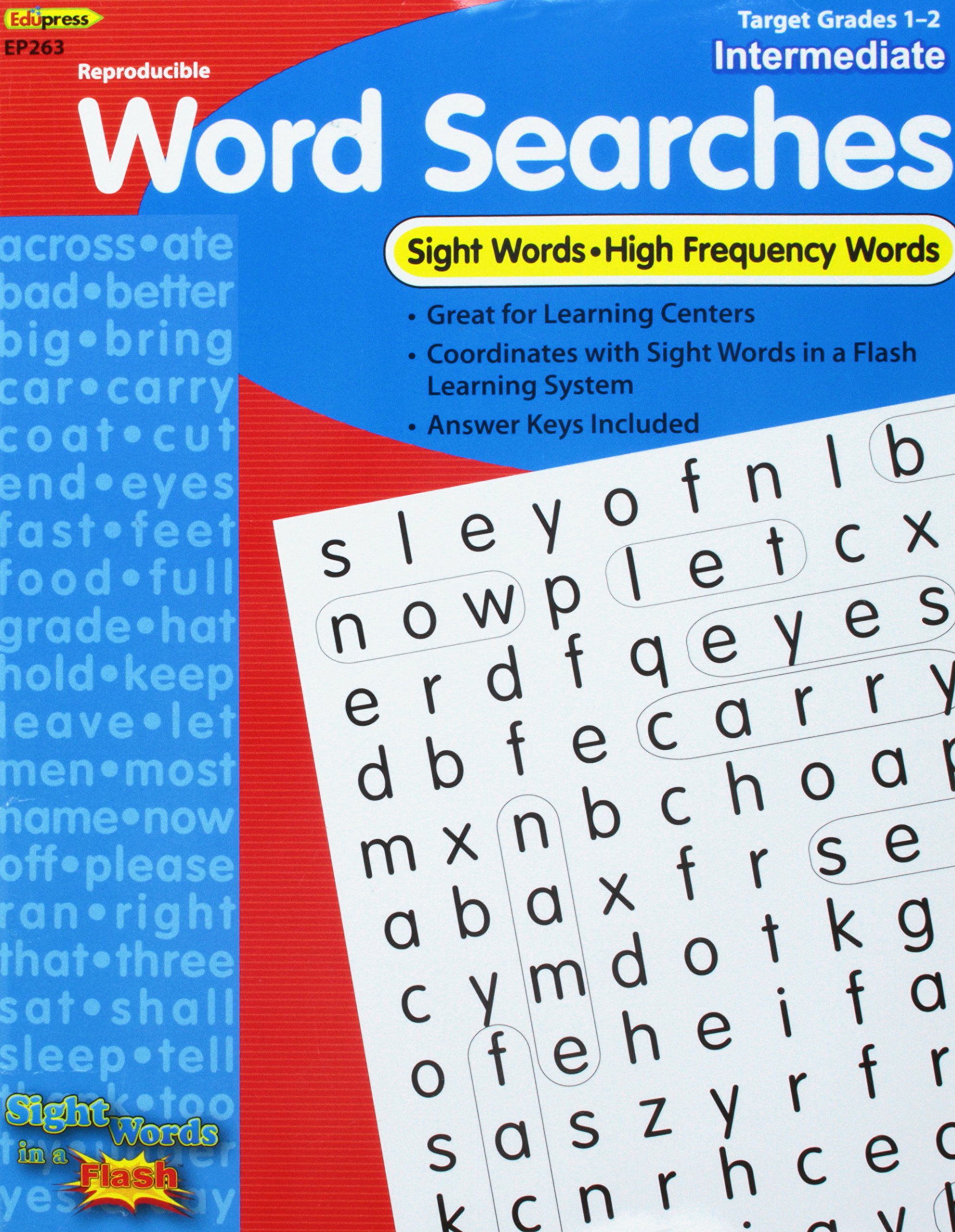Reproducible Word Searches Sight Words In A Flash Intermediate Edupress Amazon Com Books