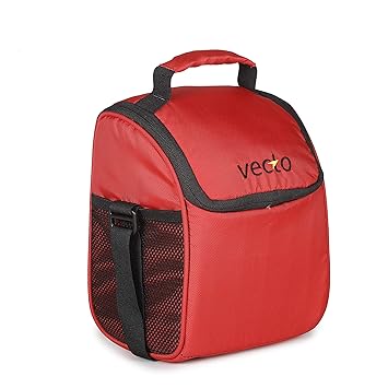 Vecto Foodie Lunch Bag for Office Men and Women- Insulated Tiffin Bag for Kids- Red