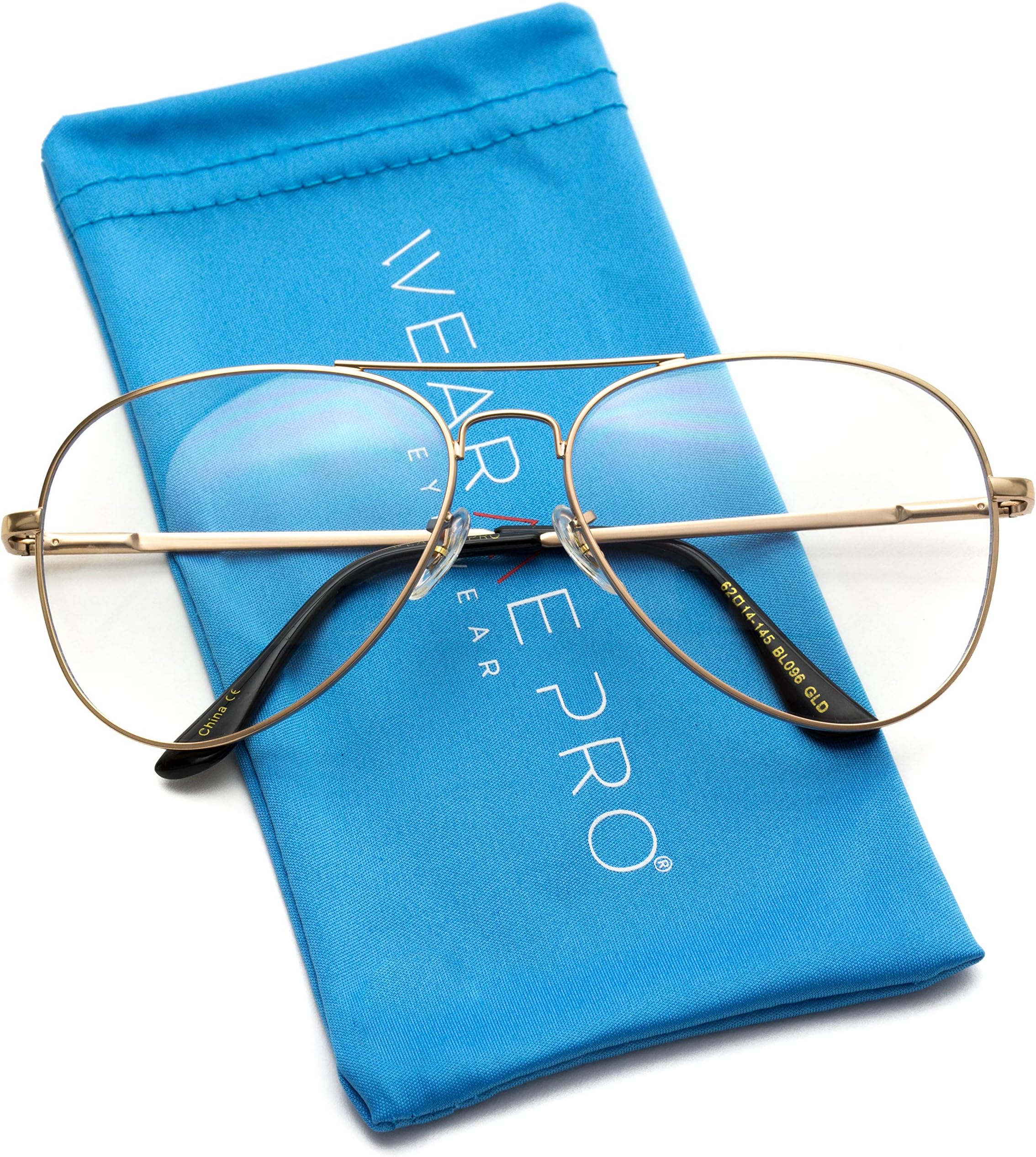 Premium Blue Blocking Filter Metal Frame Aviator Glasses