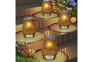 Solar Lanterns, KagoLing Solar Lanterns Outdoor Waterproof Solar Lights for Outside Hanging Solar Lights Outdoor Solar Lamp Lights Decoration for Garden,Yard,Patio,Porch,Trees,Lawn,Pathway, 4 Pack