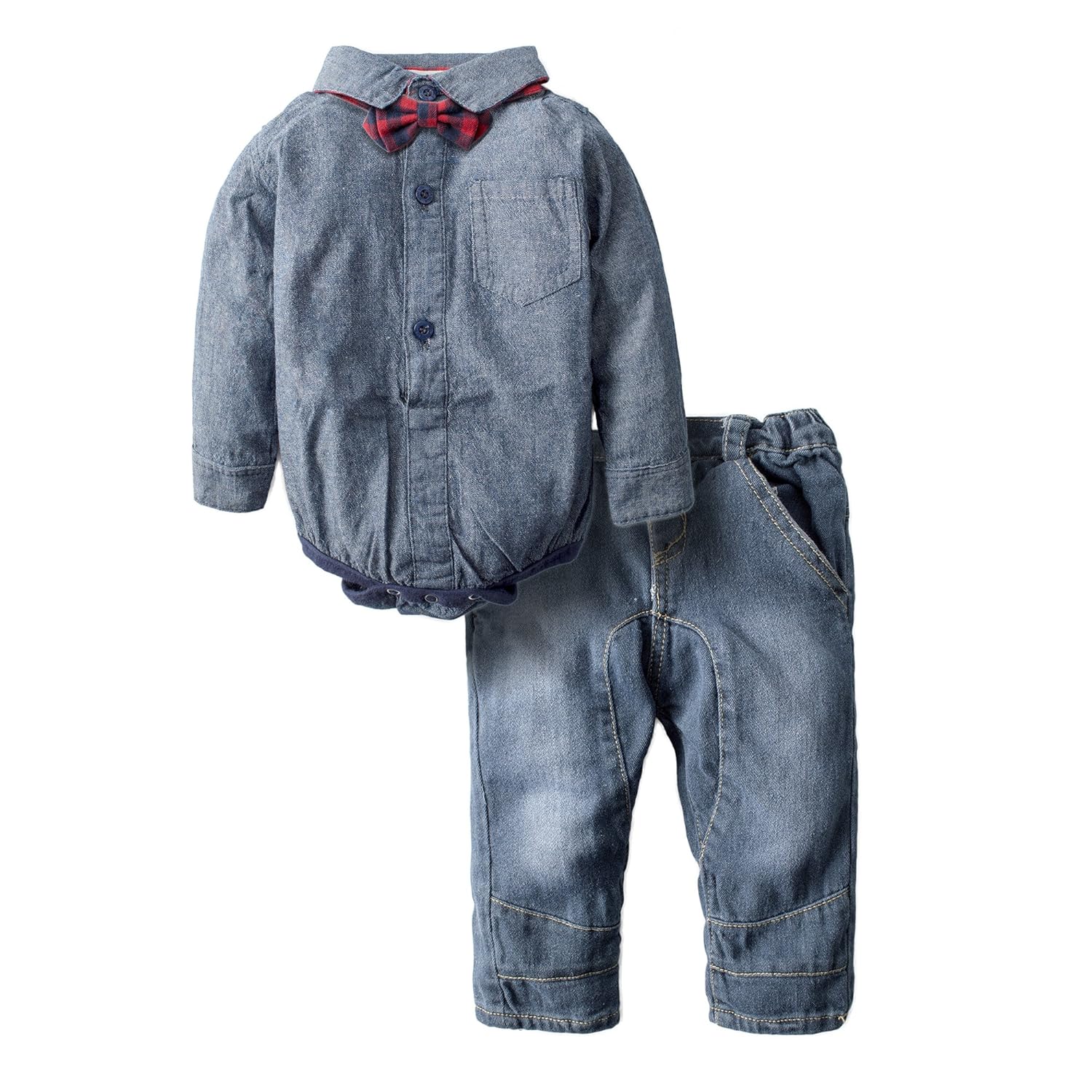denim outfit for baby boy