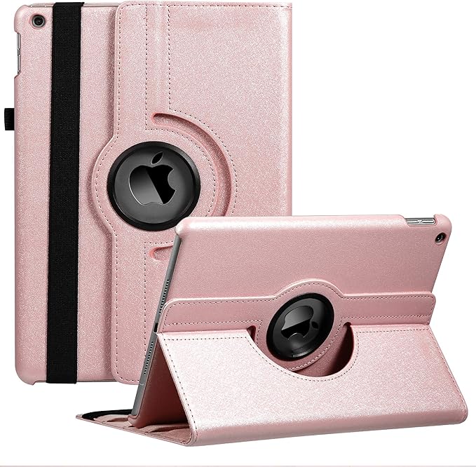 Amazon Ipad 第8世代 ケース Ipad 第7世代 ケース 19 Ipad 10 2 ケース 手帳型 360度回転スタンド オートスリープ機能 3段階調節可能 固定バンド 脱落防止 耐衝撃 耐久性 おしゃれ ローズゴールド Jxcx タブレットケース 通販