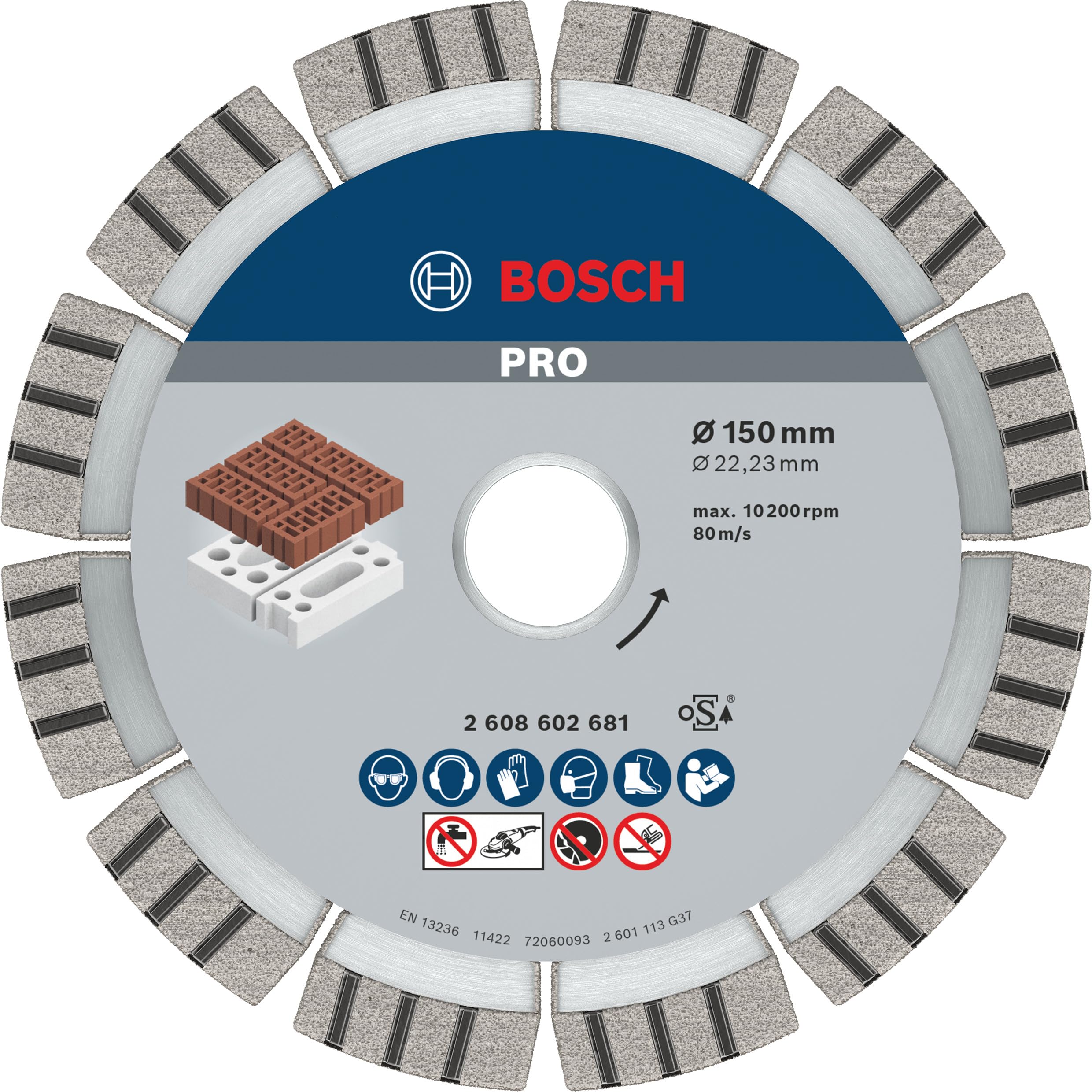 Bosch 2608602681 Diamond Cutting Disc Best for Abrasive