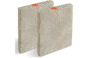 DERBLUE 2Pack 35 Water Panel Humidifier Replacement Filter Made of Aluminum Mesh Compatible with AprilAire Whole-House Humidifier Models 300 350 360 560 560A 568 600 600A 600M 700 700A 700M 760 760A 768