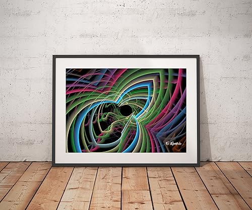 Amazon.com: Loving the Blue - Fine Art Abstract print: Handmade