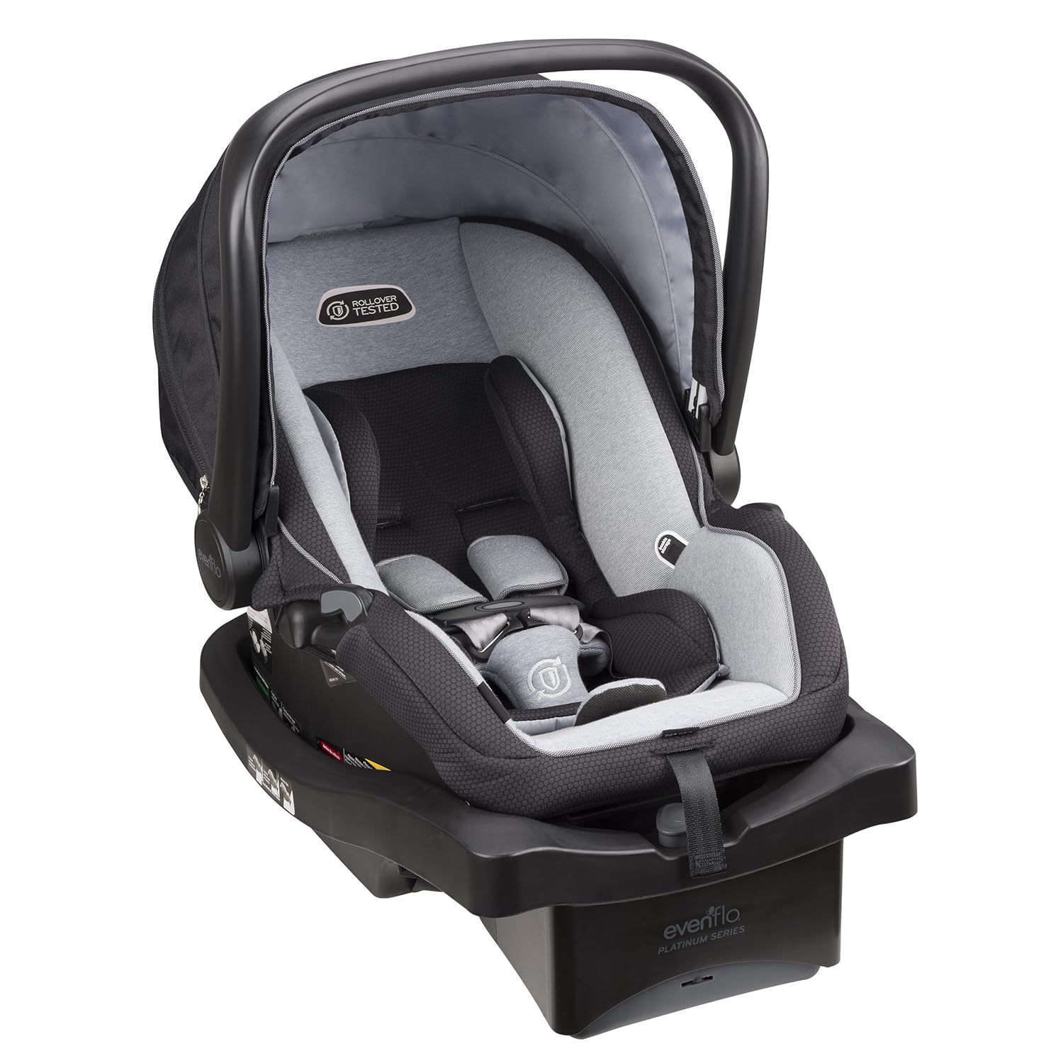 evenflo litemax 35 platinum infant car seat moon shadow