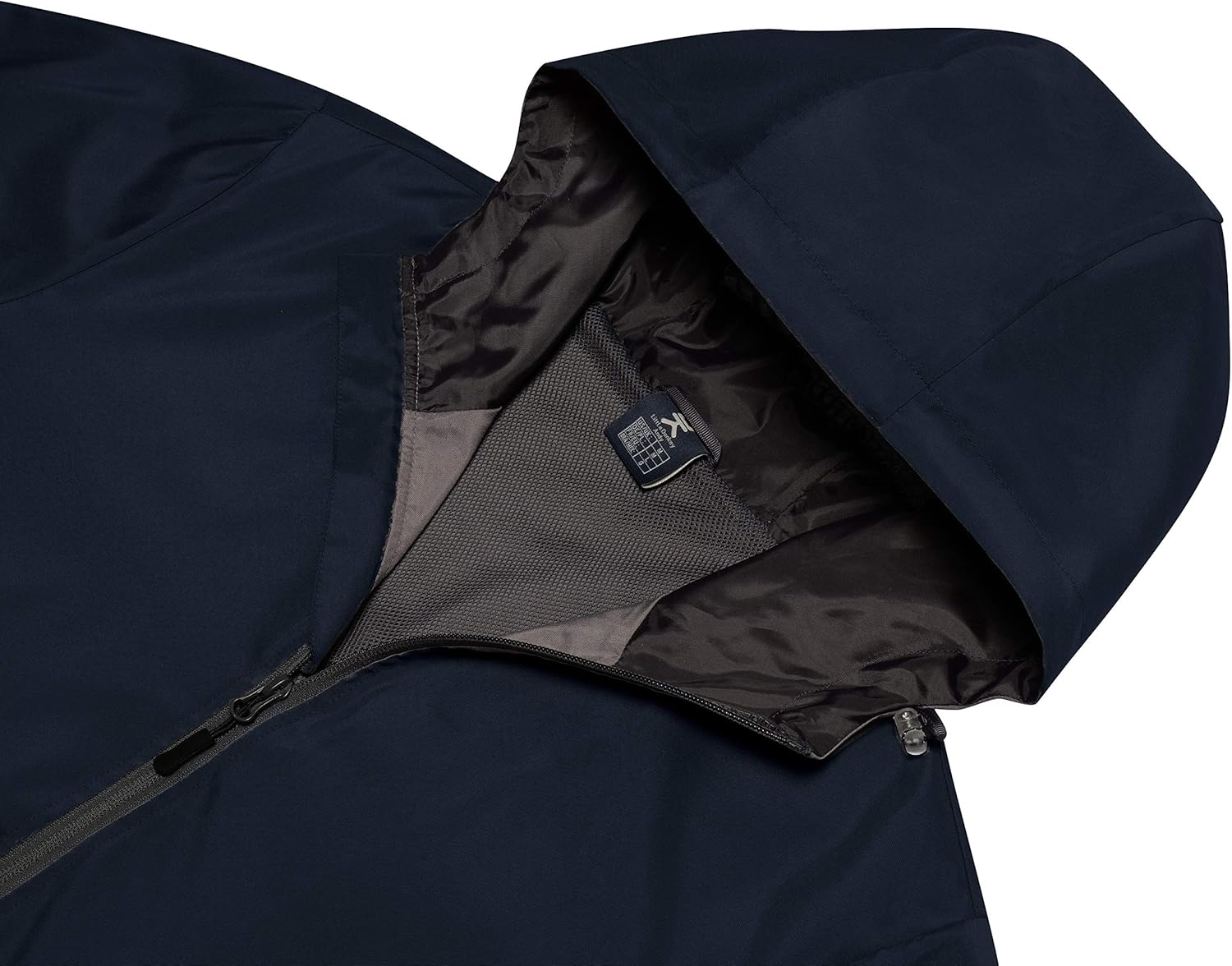 Little Donkey Andy Men’s Lightweight Breathable Windbreaker Golf Jacket with Hood UPF50+ Windproof Outdoor Running Coat: Clothing