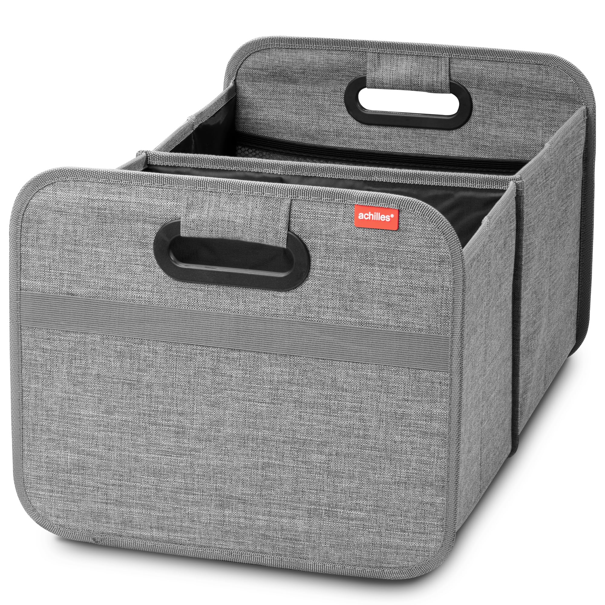 achilles Car Folding Box Xl, Foldable Trunk Bag, Shopping Organizer, Basket, Storage Bags, Box (Gray, 50cm x 32cm x 27cm)