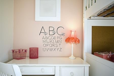 Girly Abc Set Wall Decal Stickers Decor Graphics Amazon Co Uk