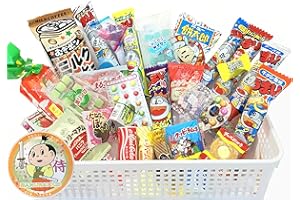 YAOKIN Samurai Kid Dagashi Set, Japanese Snack Assortment 30pc with Samurai Kid sticker