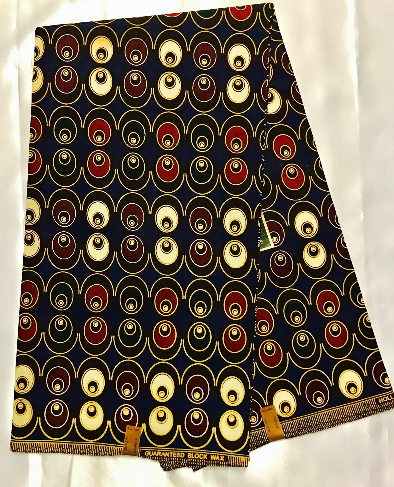 100 % cotton wax,African print fabrics,6 yards