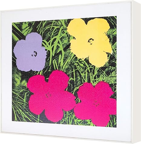Amazon Co Jp ラーソンジュール フレーム付パネル仕立てウォールアート アンディ ウォーホル Flowers 1970 ホビー