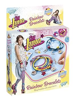 Totum Soy Luna Bastel-Set: Armbänder in Regenbogen-Farben – zum Selber Verzieren mit Anhängern, Perlen und Motiven aus der Di