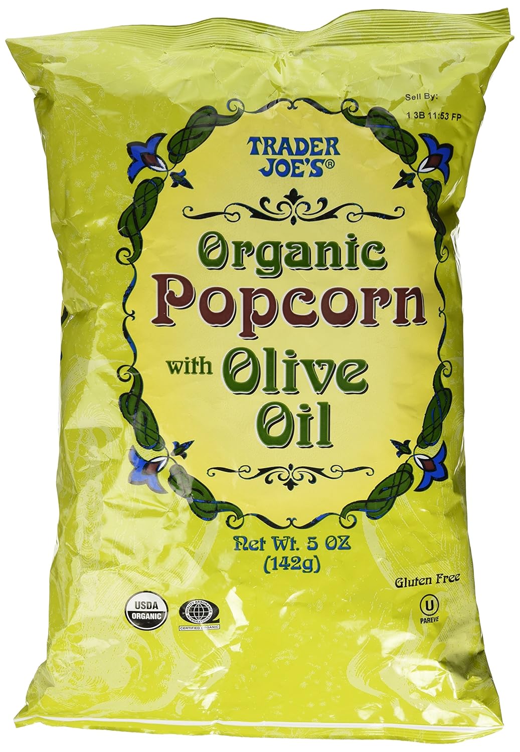 Trader Joe's Organic Popcorn with Olive Oil