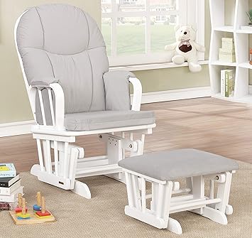 light grey glider chair