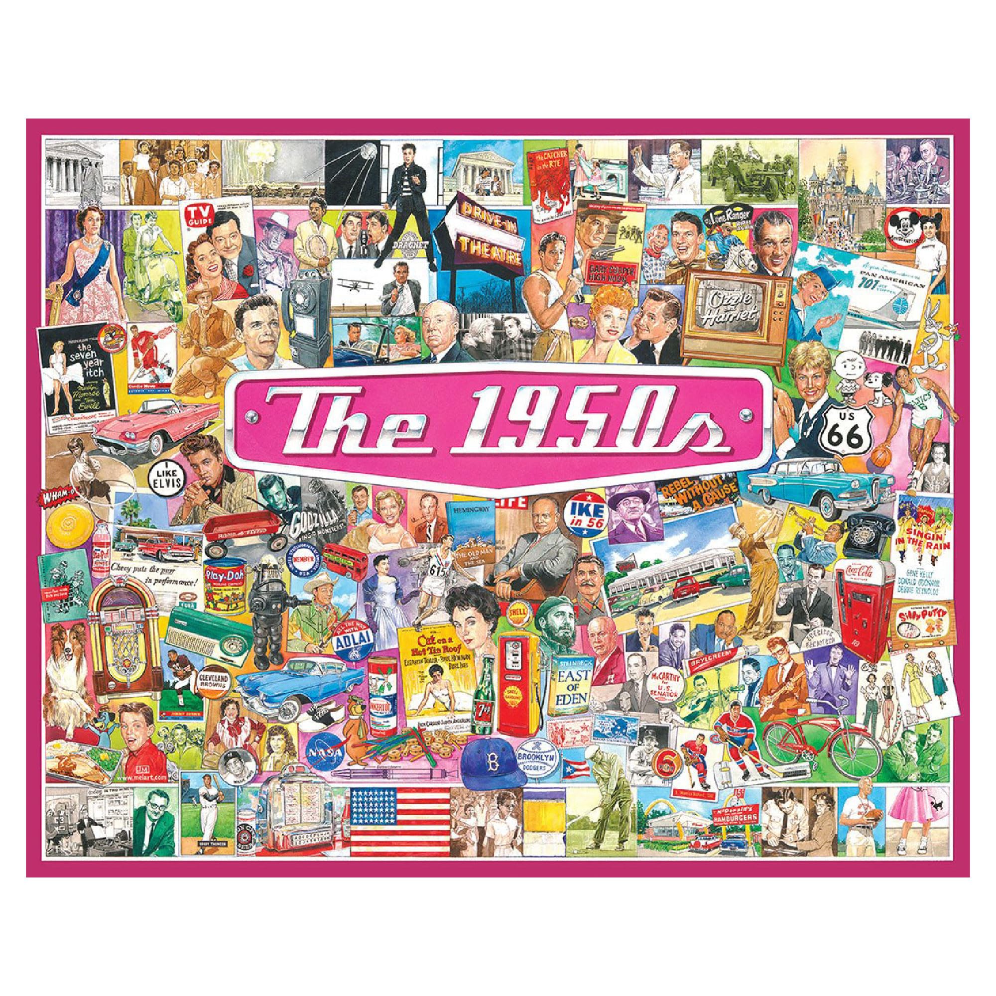 White Mountain Puzzle The 1950s 1000 Piece Jigsaw Puzzle 610 x 760mm