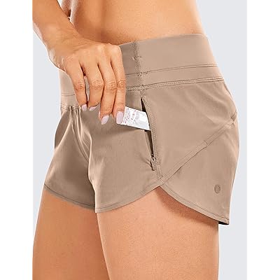 Brown running shorts women's Clearance