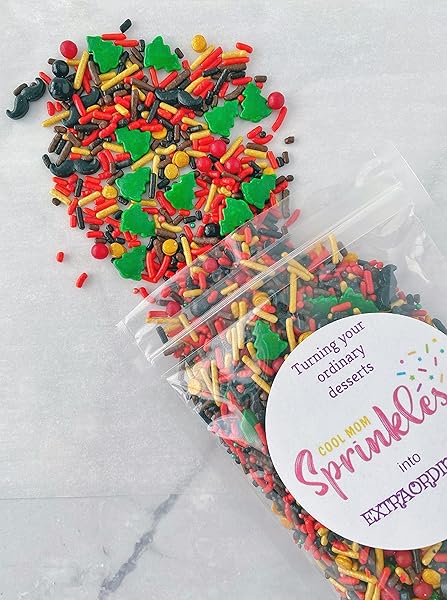 COOL MOM SPRINKLES LUMBERJACK MUSTACHE SPRINKLES MEDLEY (8 OZ.) – THEMED SPRINKLES FOR DECORATING CAKES, CUPCAKES, COOKIES & DESSERTS – MIXED IN THE USA/GLUTEN-FREE